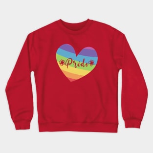 Rainbow Pride Heart Crewneck Sweatshirt